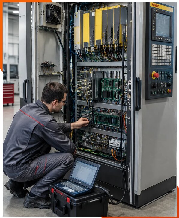 Ремонт систем ЧПУ FANUC промышленных станков в Кстове